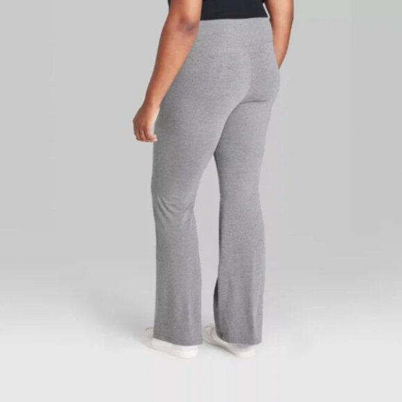 Wild Fable Women's High-Waisted Flare Leggings - Gray Size XXL NWT - Picture 3 of 3